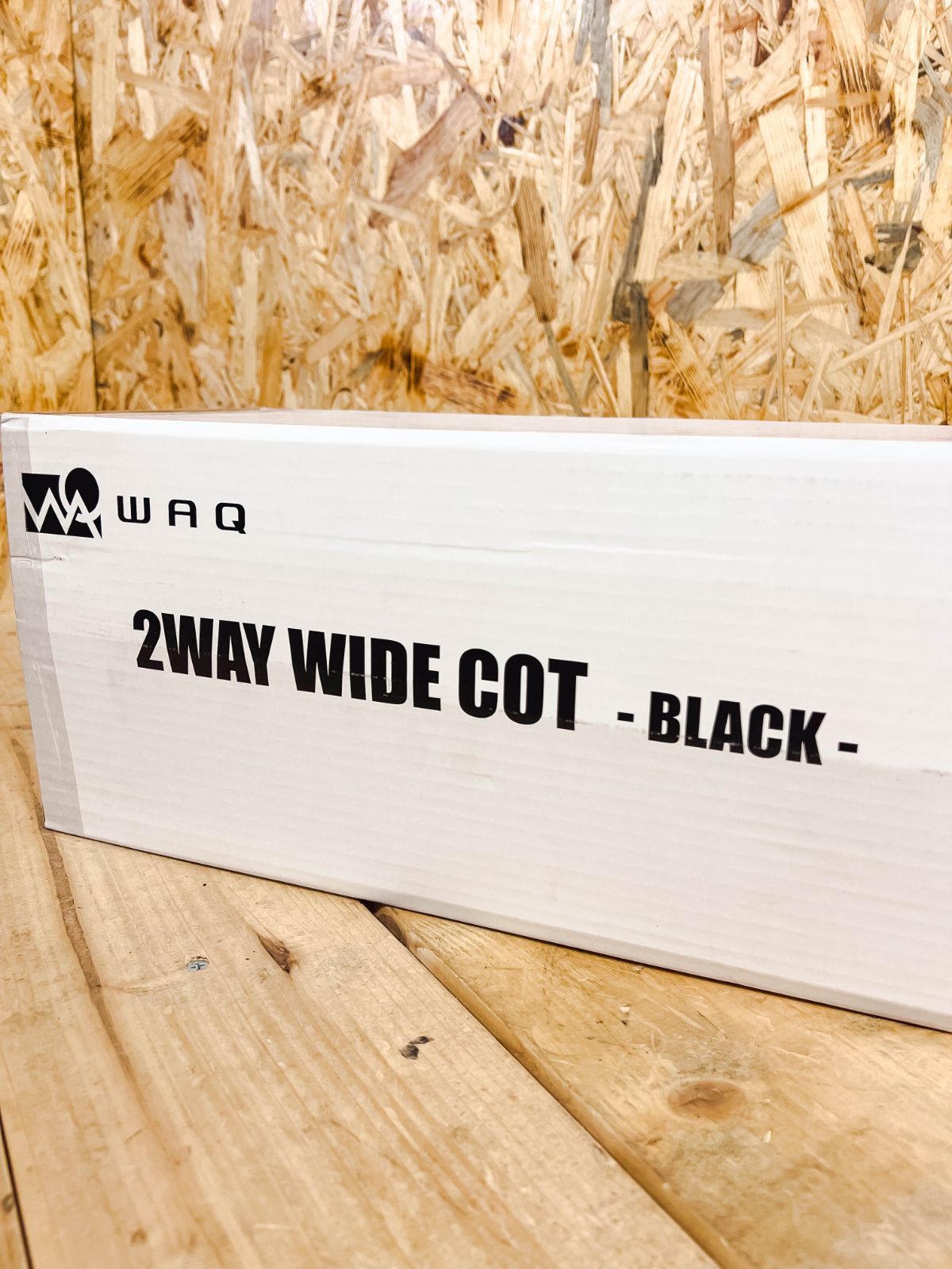 未使用未開封】WAQ 2WAY WIDE COT - BLACK - メルカリ