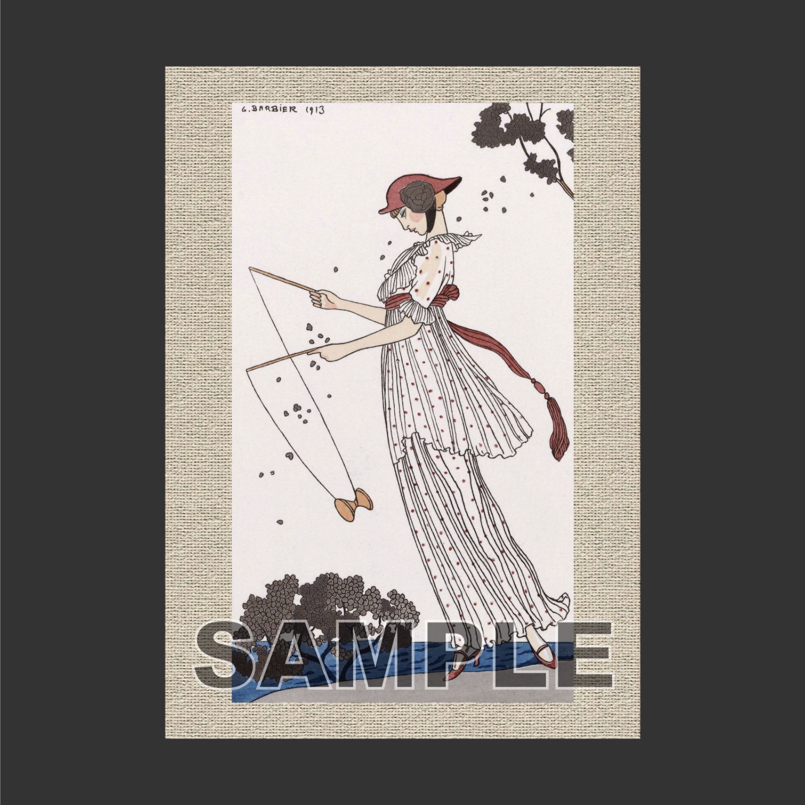 ジョルジュ・バルビエ（George Barbier）「 プリントされたリネンの