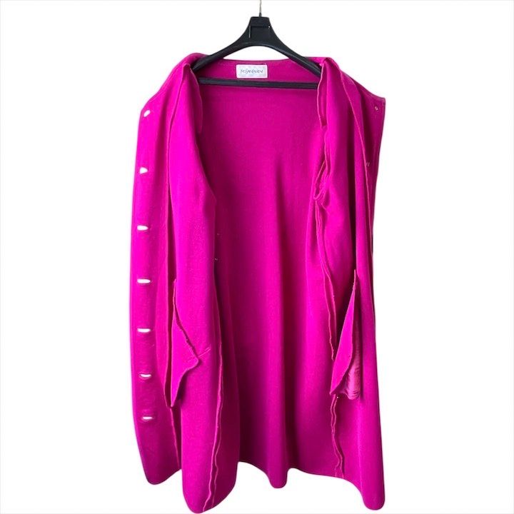 超美品 Yves Saint Laurent YSL サンローラン ウール ニット 長袖