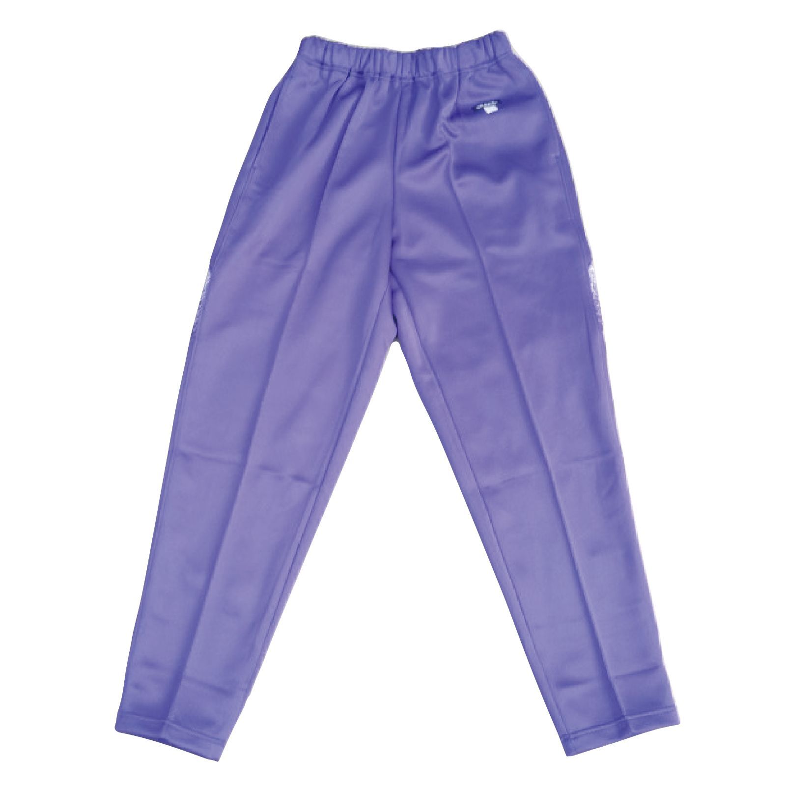 値下げ品・新品】OLEES ジャージ パンツ 脇ポケット パープル 柄入り M