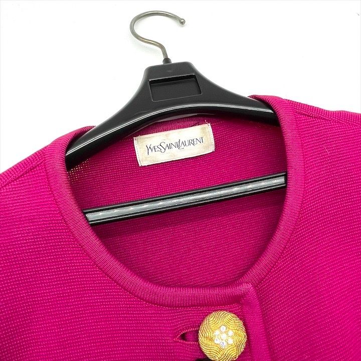 超美品 Yves Saint Laurent YSL サンローラン ウール ニット 長袖