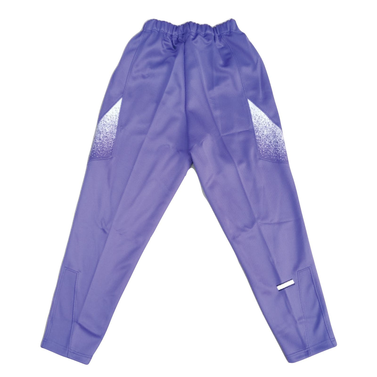 値下げ品・新品】OLEES ジャージ パンツ 脇ポケット パープル 柄入り M