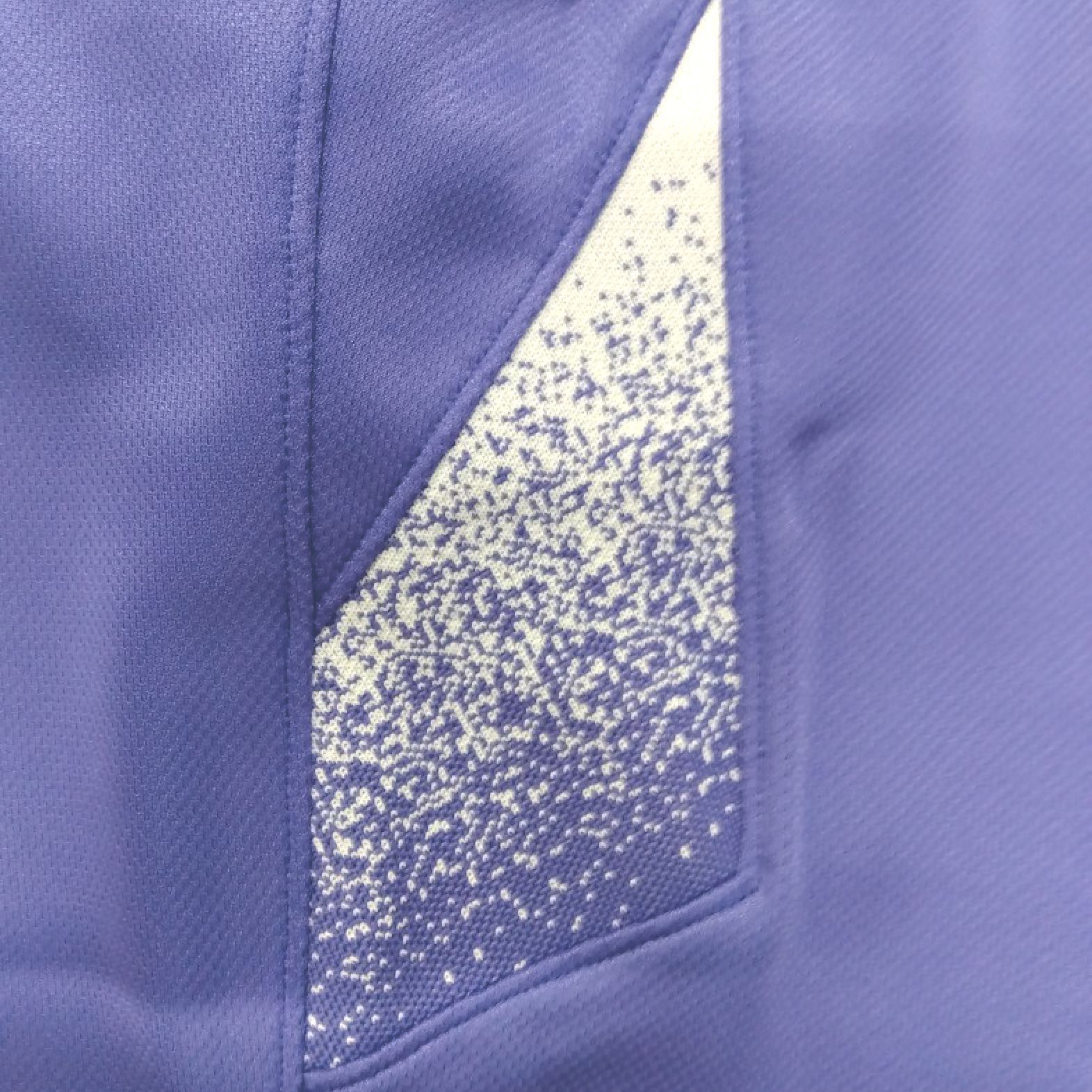 値下げ品・新品】OLEES ジャージ パンツ 脇ポケット パープル 柄入り M