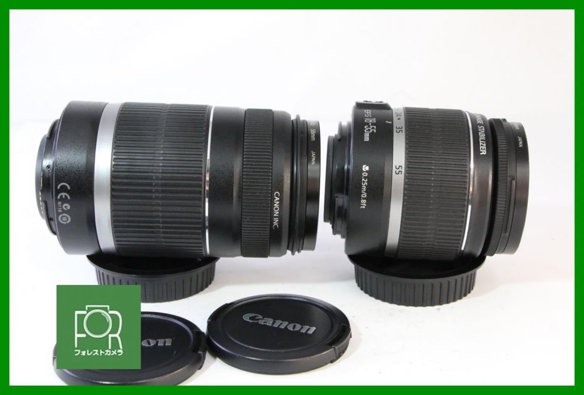 点検済 上品 Canon EF S 55 250 mm F 4 5 6 18 3 IS 前後キャップ フィルター付き 13134