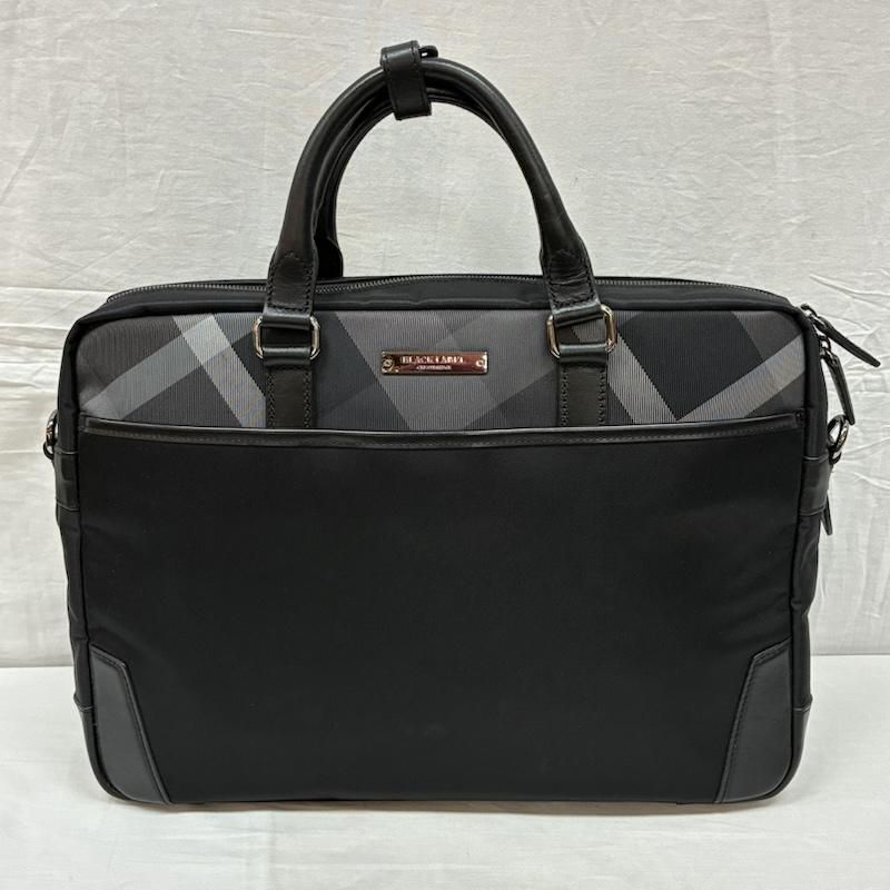 ブラックレーベル クレストブリッジ 2 WAY ショルダー トート ビジネス バッグ ブリーフケース レインカバー付き A 4収納 メンズ - ISItems 古着
