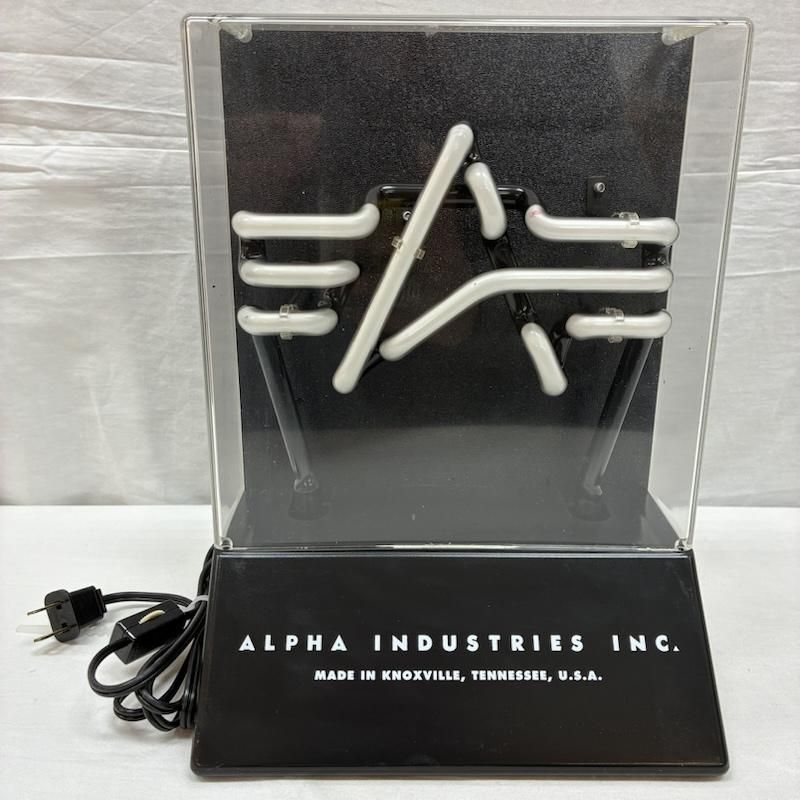 アルファ インダストリー ネオンサイン ネオン管 US雑貨 インテリア メンズ ISItems 古着