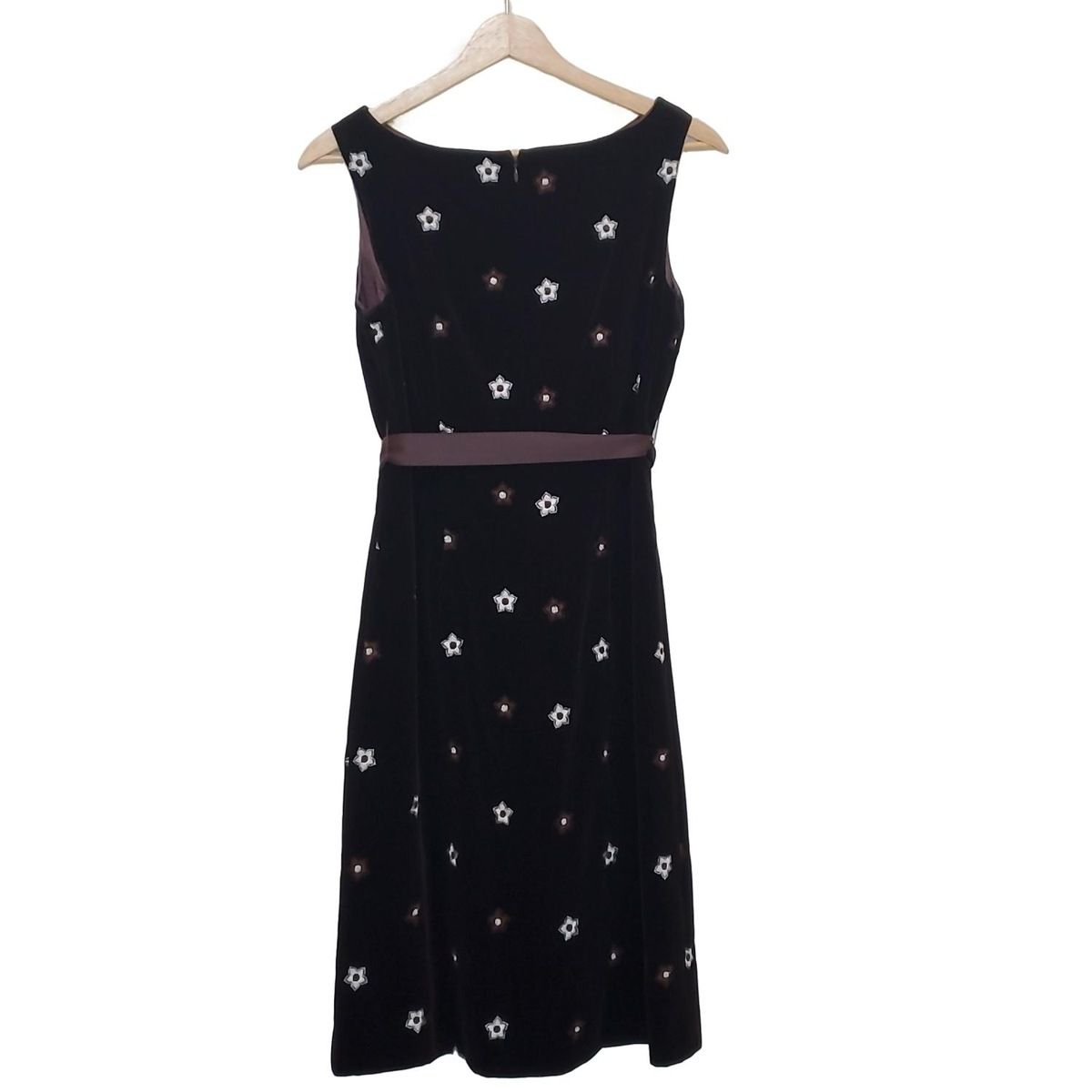 M S GRACY エムズグレイシー ワンピース サイズ40 レディース ダークブラウン アイボリー