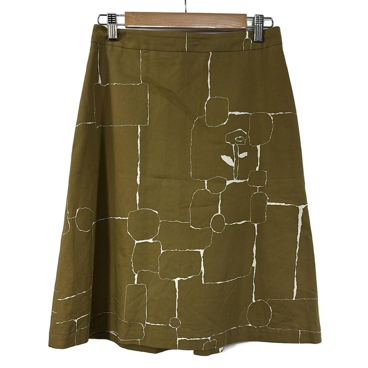 mina perhonen ミナペルホネン ロングスカート サイズ38 M レディース ベージュ アイボリー