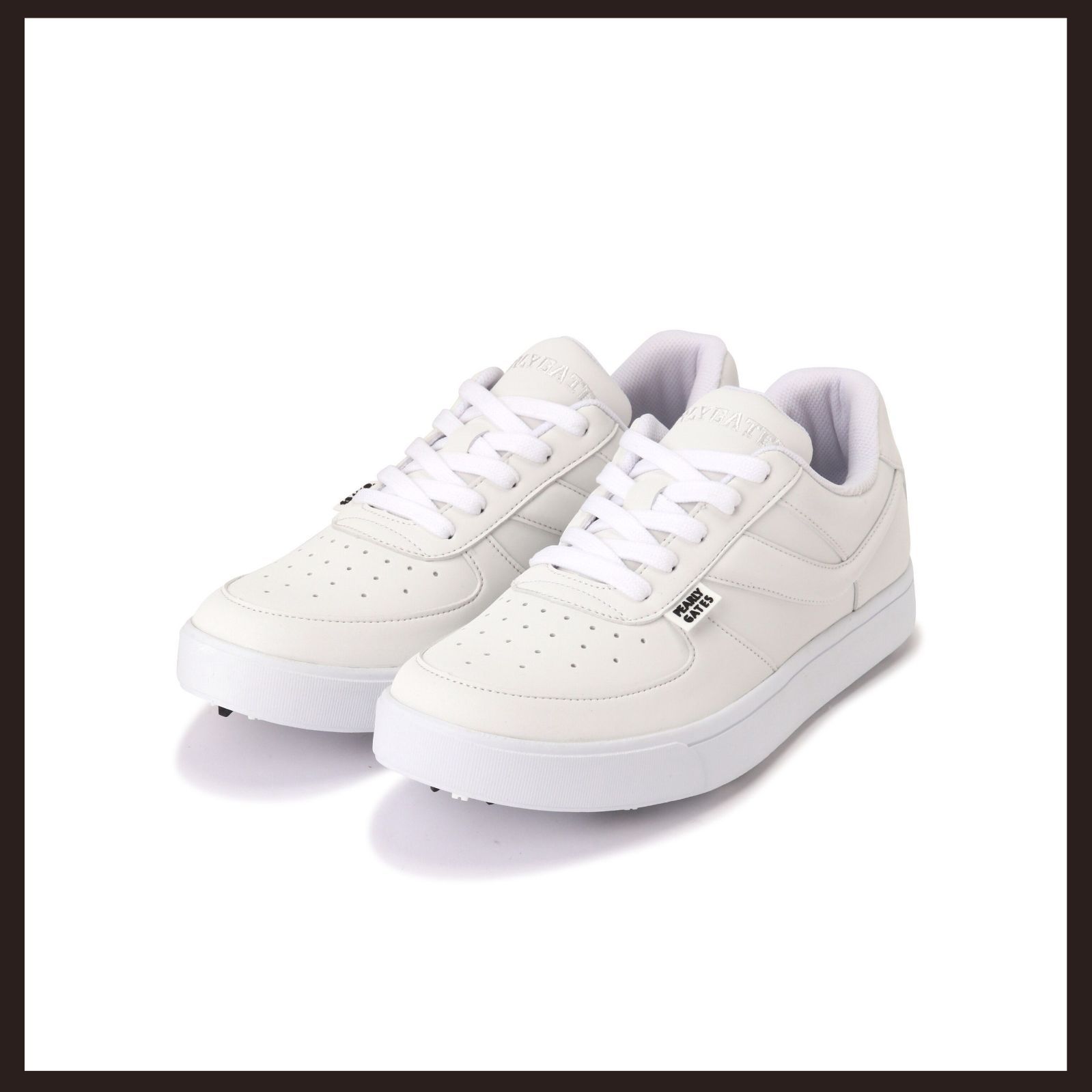 新品 未使用 パーリーゲイツ ローカット ゴルフシューズ ホワイト 26cm