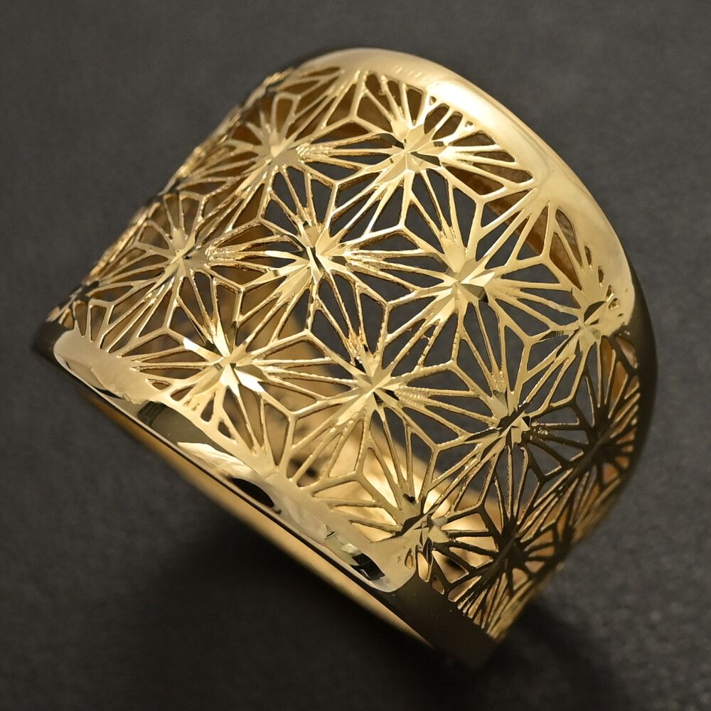 透かしデザイン プレーン リング･指輪 K 18 YG 750 3 5 g 15号 55 イエローゴールド プレゼント 記念日 ♀ S レディース 598036