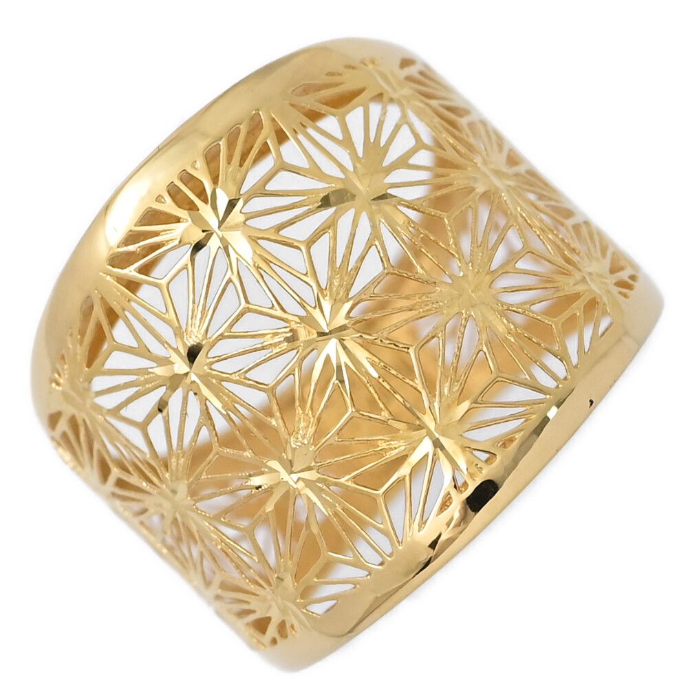 透かしデザイン プレーン リング･指輪 K 18 YG 750 3 5 g 15号 55 イエローゴールド プレゼント 記念日 ♀ S レディース 598036