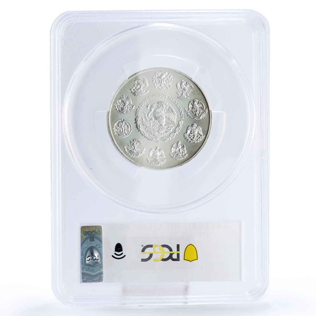 メキシコ 2オンサス リベルタッド 独立の天使 MS65 PCGS 銀貨 2002