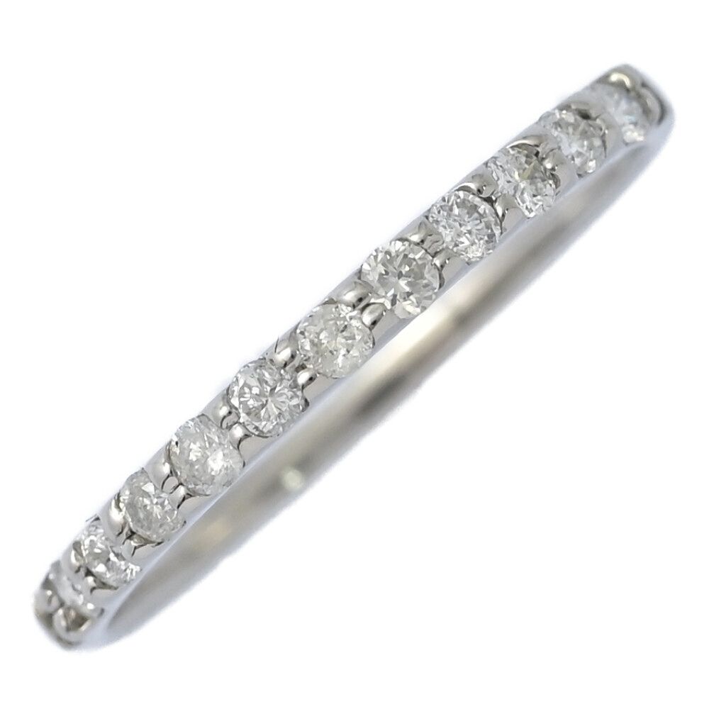 0.22 ct ハーフエタニティ 11 P･ダイヤモンド リング･指輪 Pt 900-1.6 g 13号 53 プラチナ プレゼント 記念日 ♀ N レディース 598158