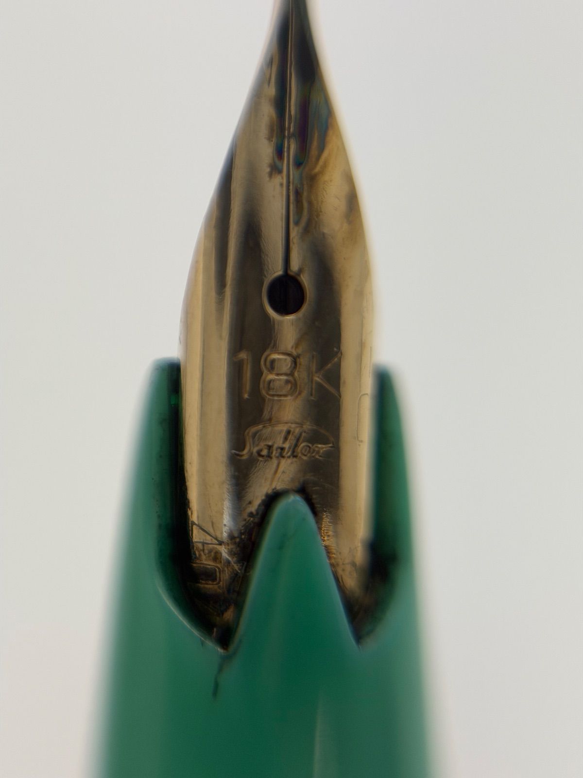 E Sailor セーラー 万年筆 細字 18 k 刻印 ミントグリーン ヴィンテージ おしゃれ