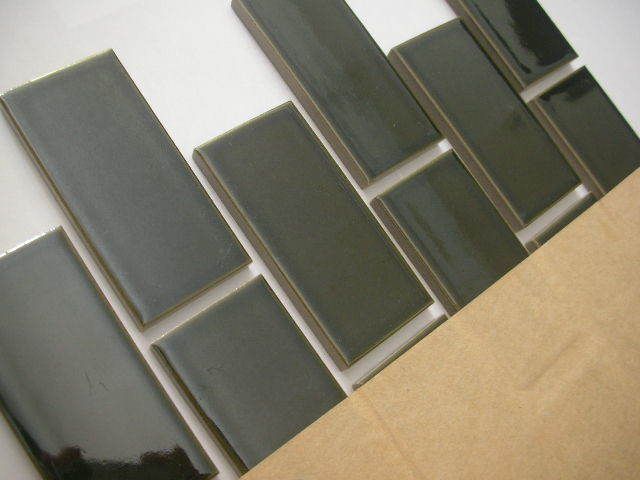 レトロ TILE タイル Y－２オリベ色 452丁平ﾚﾝｶﾞ張り 22ｼｰﾄ入りセット