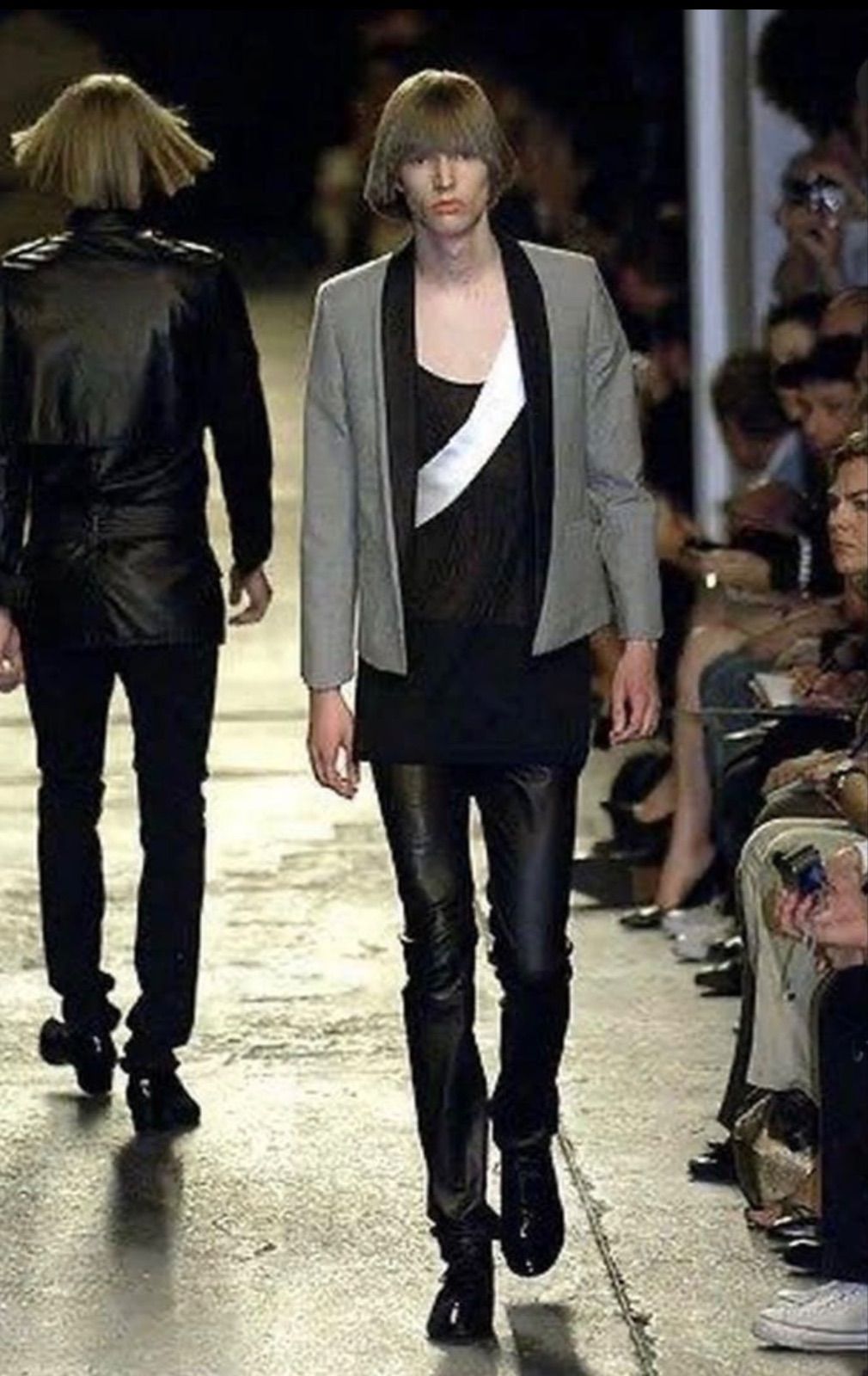 名作 07ss Dior homme ディオールオム レザーパンツ ラムスキン エディ