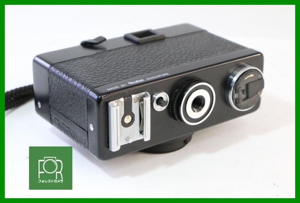 点検済 上品 機 Rollei 35 B triotar 40 mm F 3 5 ﾌﾞﾗｯｸ シンガポール シャッター全速 露出計 AD 518