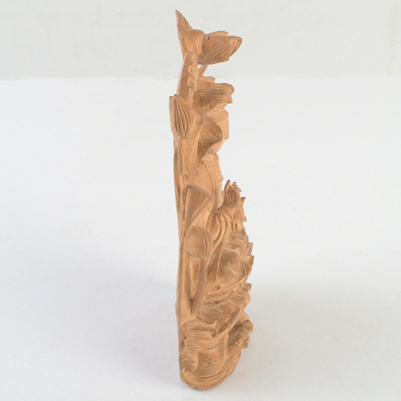 仏教美術 香木 白檀彫刻 観音菩薩像 仏像 置物 C S414 - メルカリ