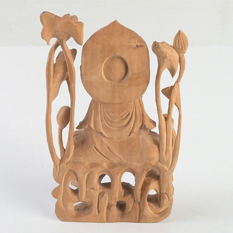檀香木，彫刻，木彫，アジア，置物，インテリア 仏教美術 香木 白檀彫刻 観音菩薩像 仏像 置物 C S414 - メルカリ