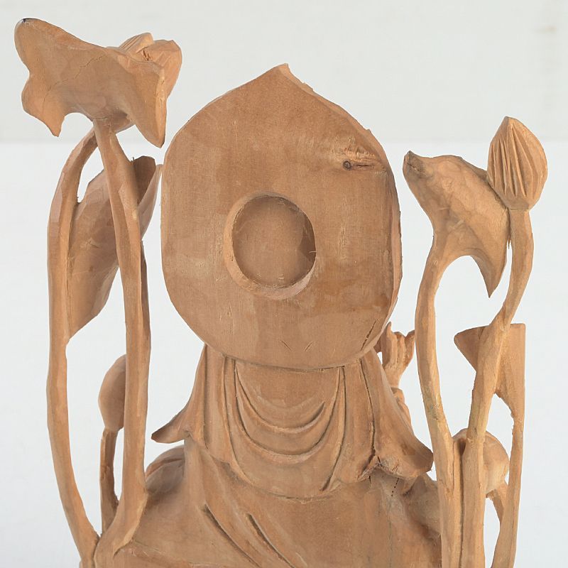 仏教美術 香木 白檀彫刻 観音菩薩像 仏像 置物 C S414 - メルカリ