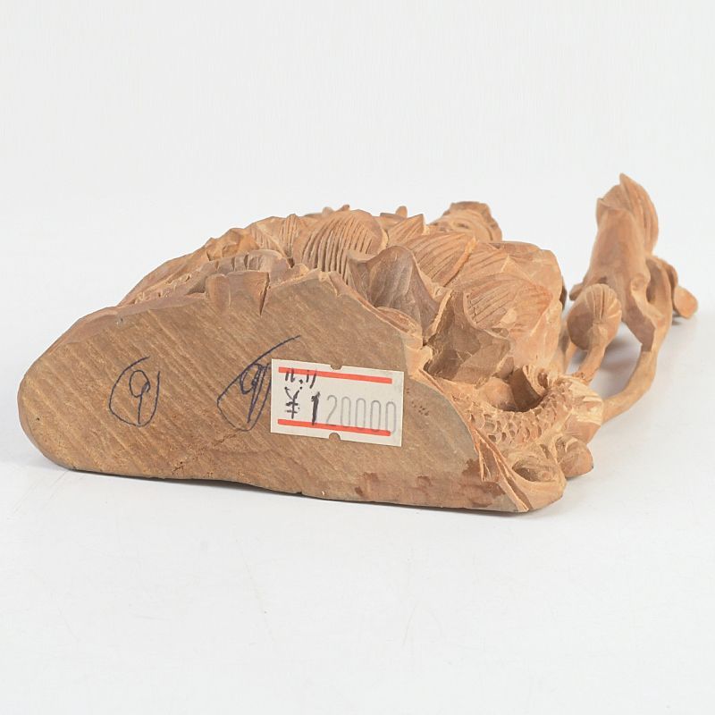 仏教美術 香木 白檀彫刻 観音菩薩像 仏像 置物 C S414 - メルカリ