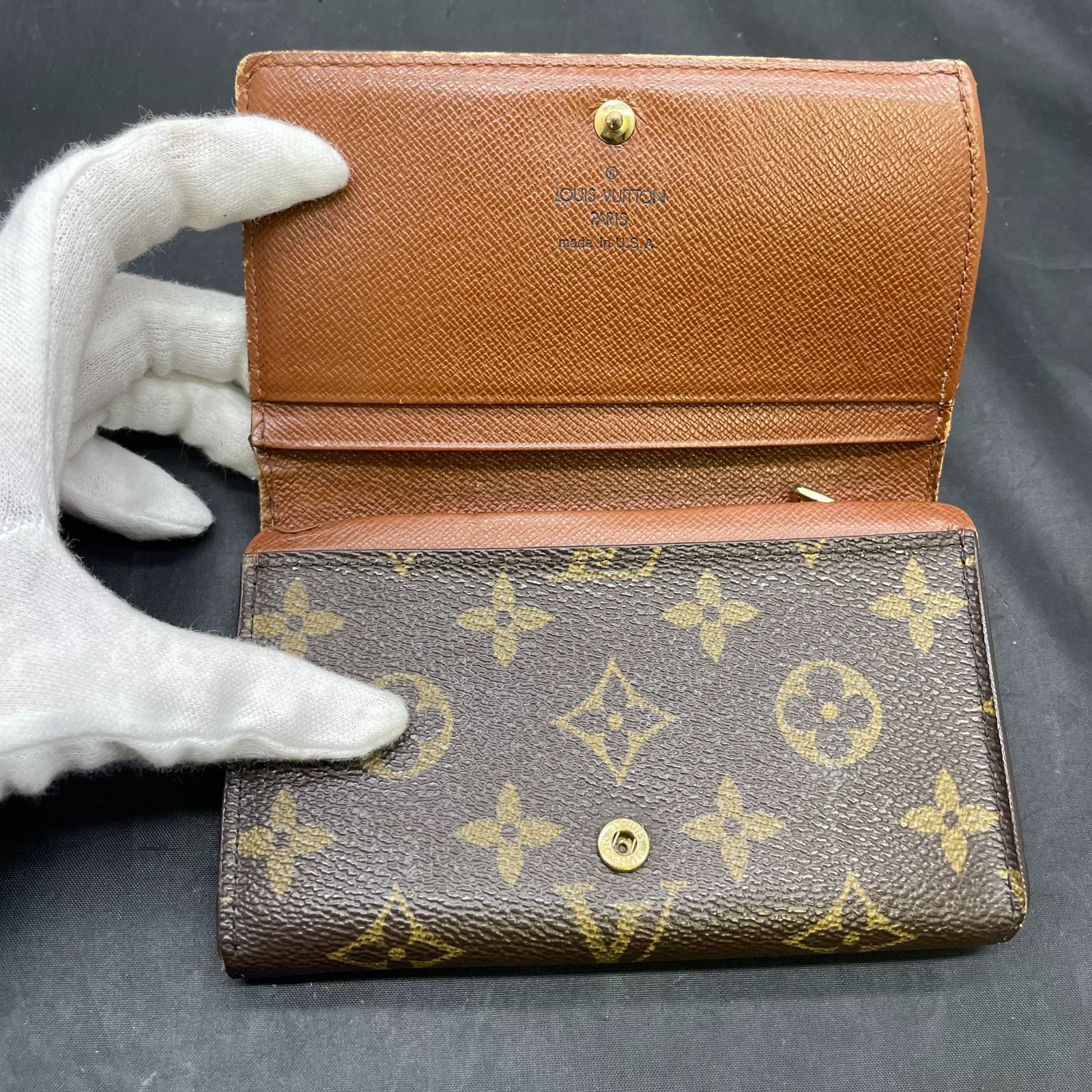 ルイヴィトン モノグラム ポルトフォイユトレゾール B25111314 - メルカリ
