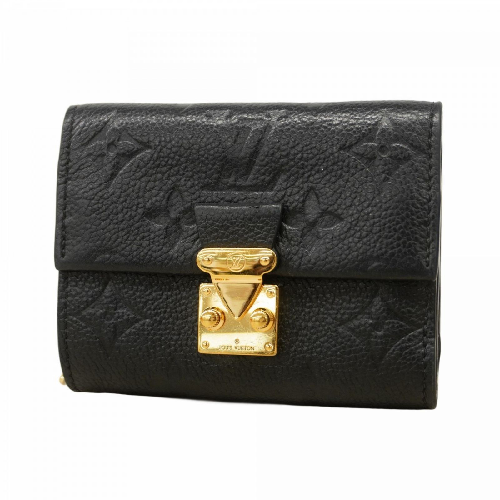 ルイ ヴィトン Louis Vuitton 三つ折り財布 モノグラム アンプラント ポルトフォイユメティスコンパクト M 80880 ノワールレディース