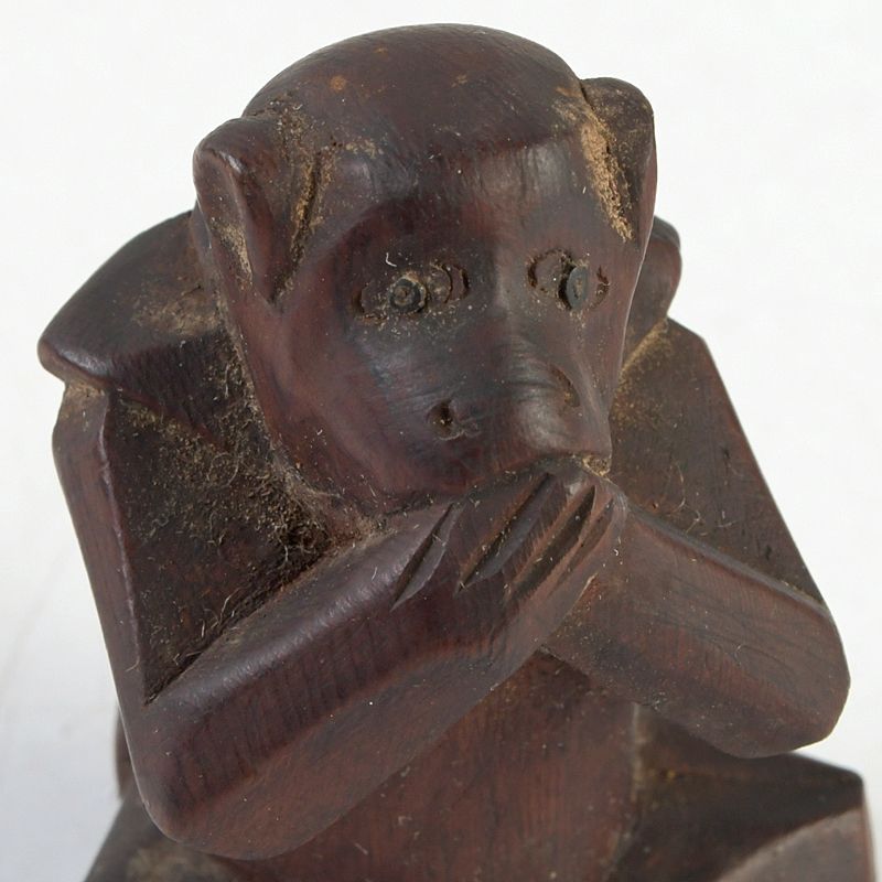 飛騨一位一刀彫 三猿 見ざる聞かざる言わざる 時代箱付 N S415 - メルカリ