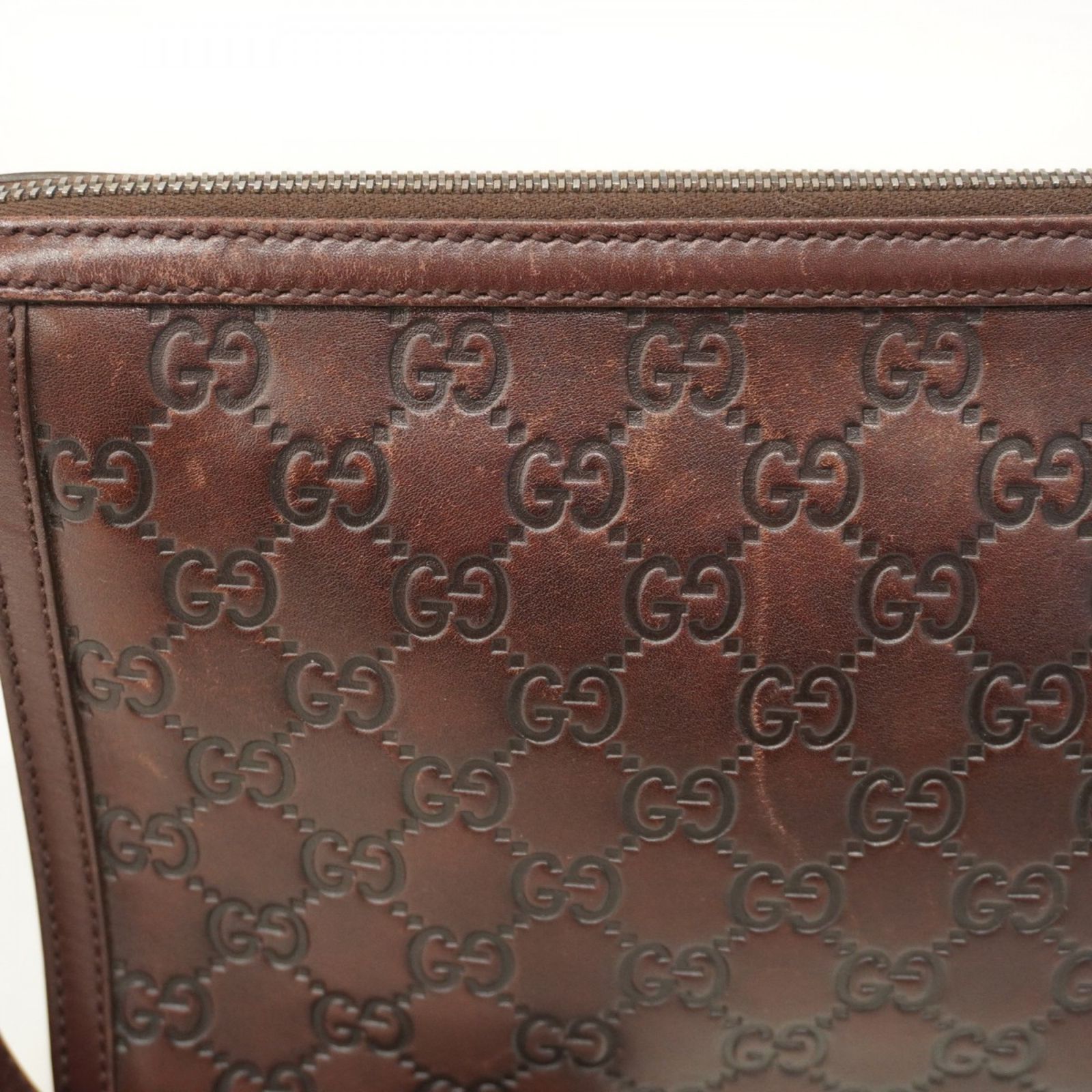 グッチ Gucci クラッチバッグ グッチシマ 152600 レザー ブラウン メンズ その他 バッグ メンズ