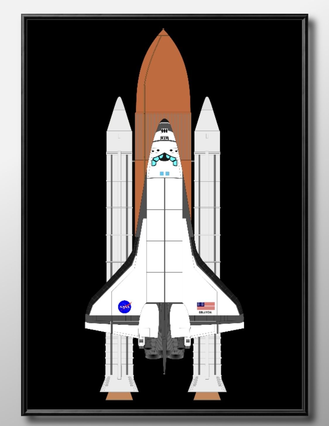 01201NASA スペースシャトル 宇宙 A3 サイズ ポスター アート おしゃれ