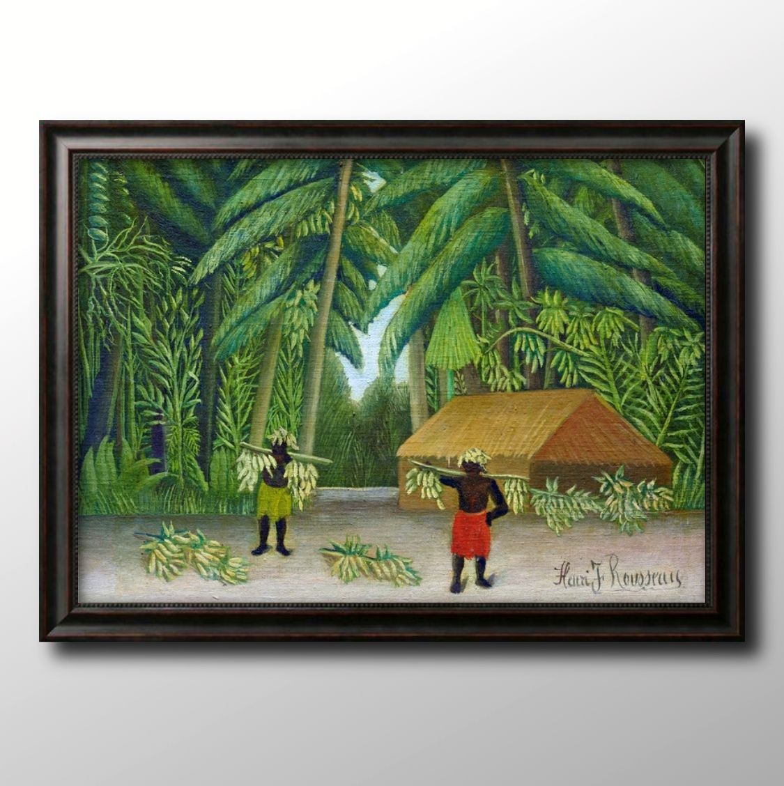 00054アンリ ルソー Banana Harvest A3 サイズ ポスター アート