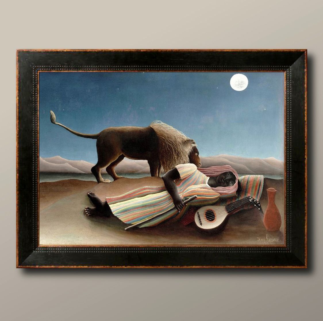 00868アンリ ルソー 眠るジプシー女 A3 サイズ ポスター アート