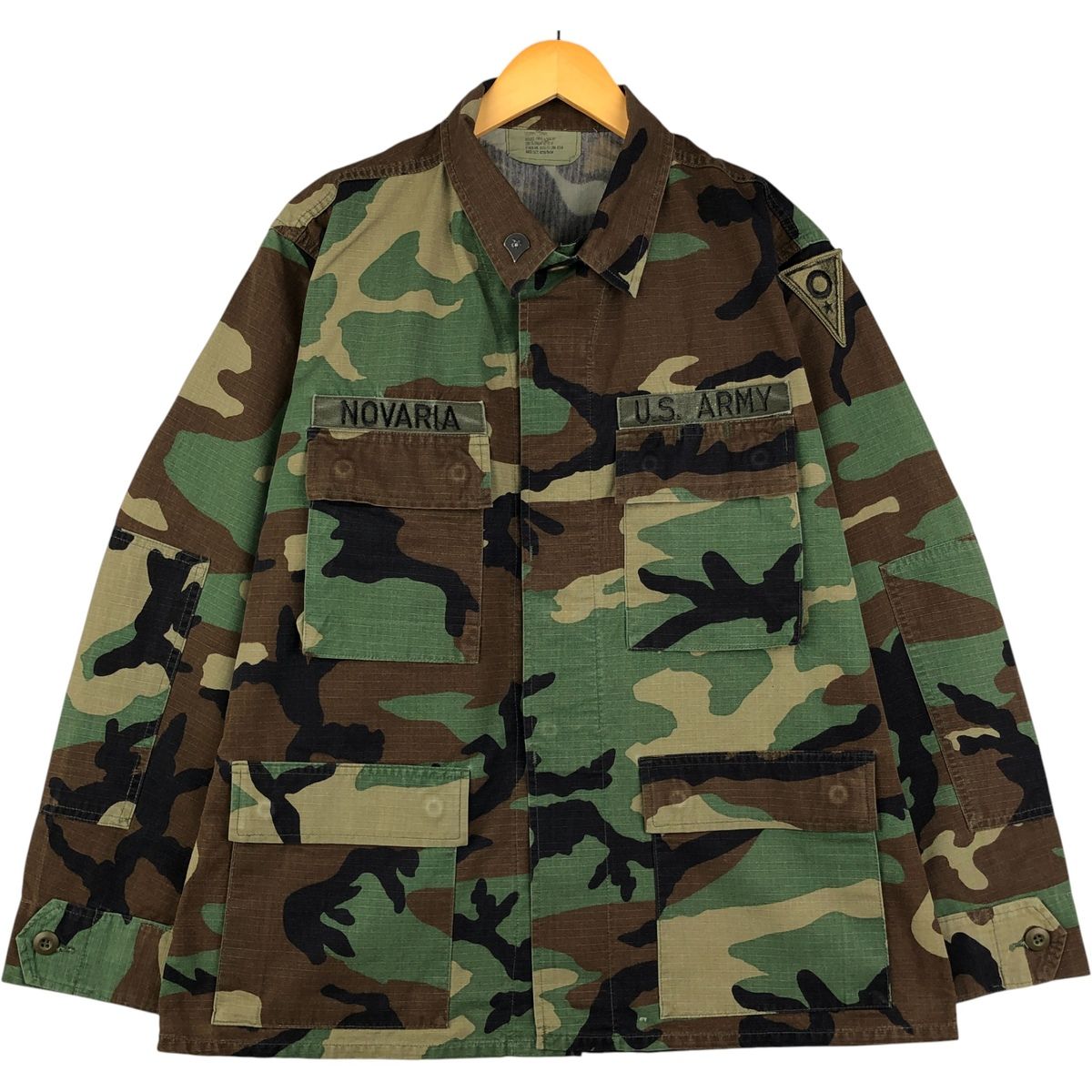 古着 00年代 米軍実品 迷彩柄 ウッドランドカモ B.D.U リップストップ