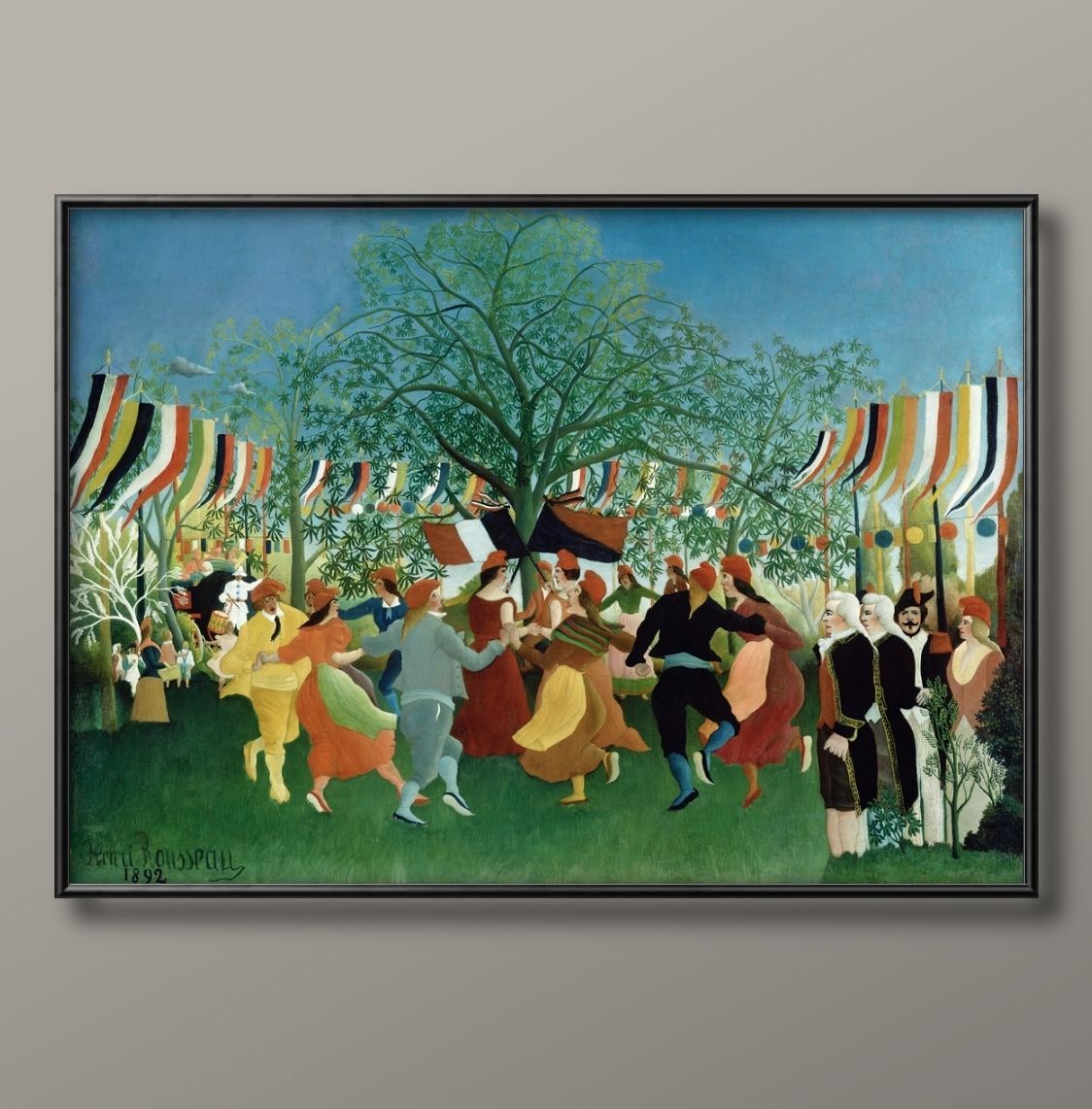 00866アンリ ルソー 独立百年祭 A3 サイズ ポスター アート おしゃれ