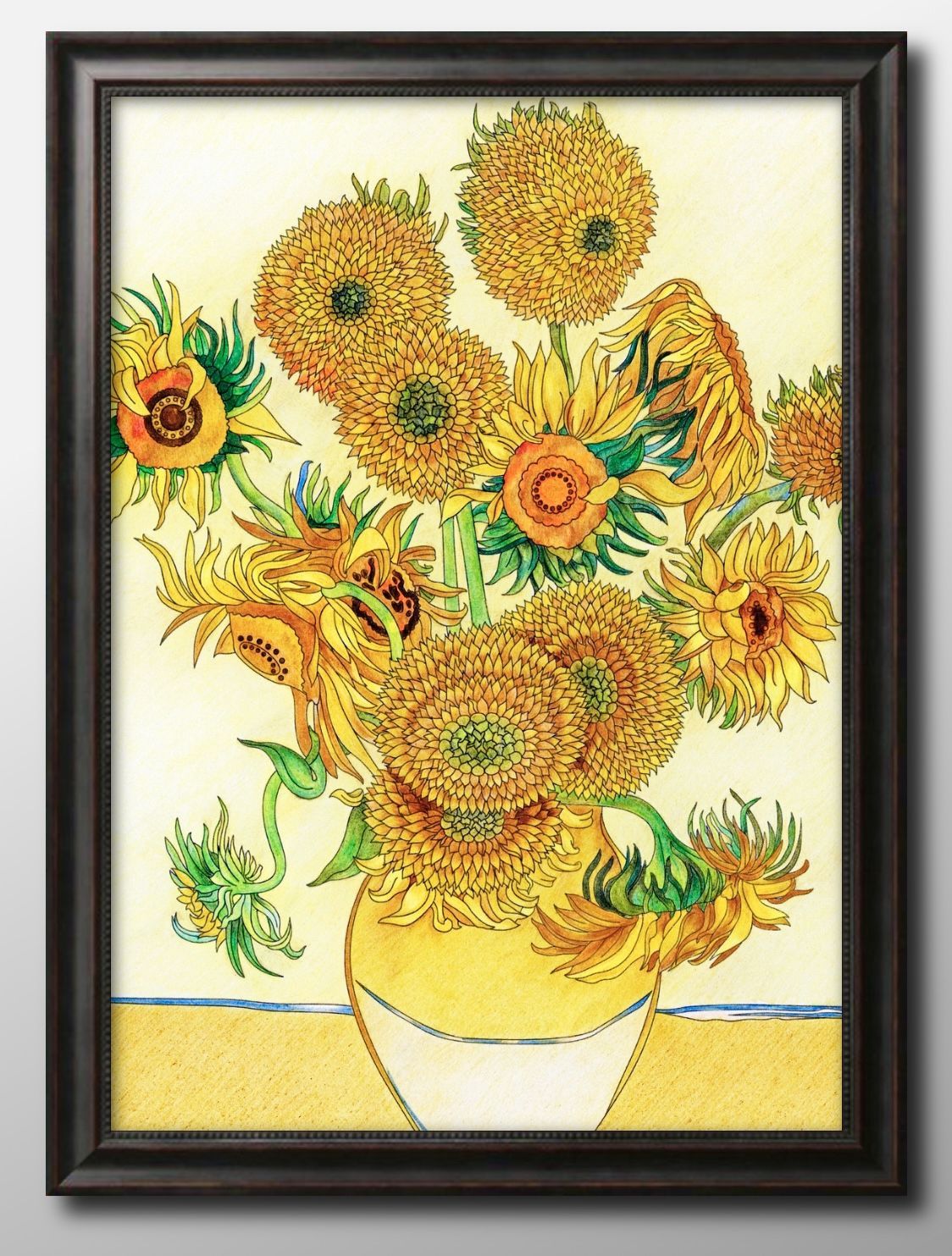 00006フィンセント ファン ゴッホ ひまわり A3 サイズ ポスター アート