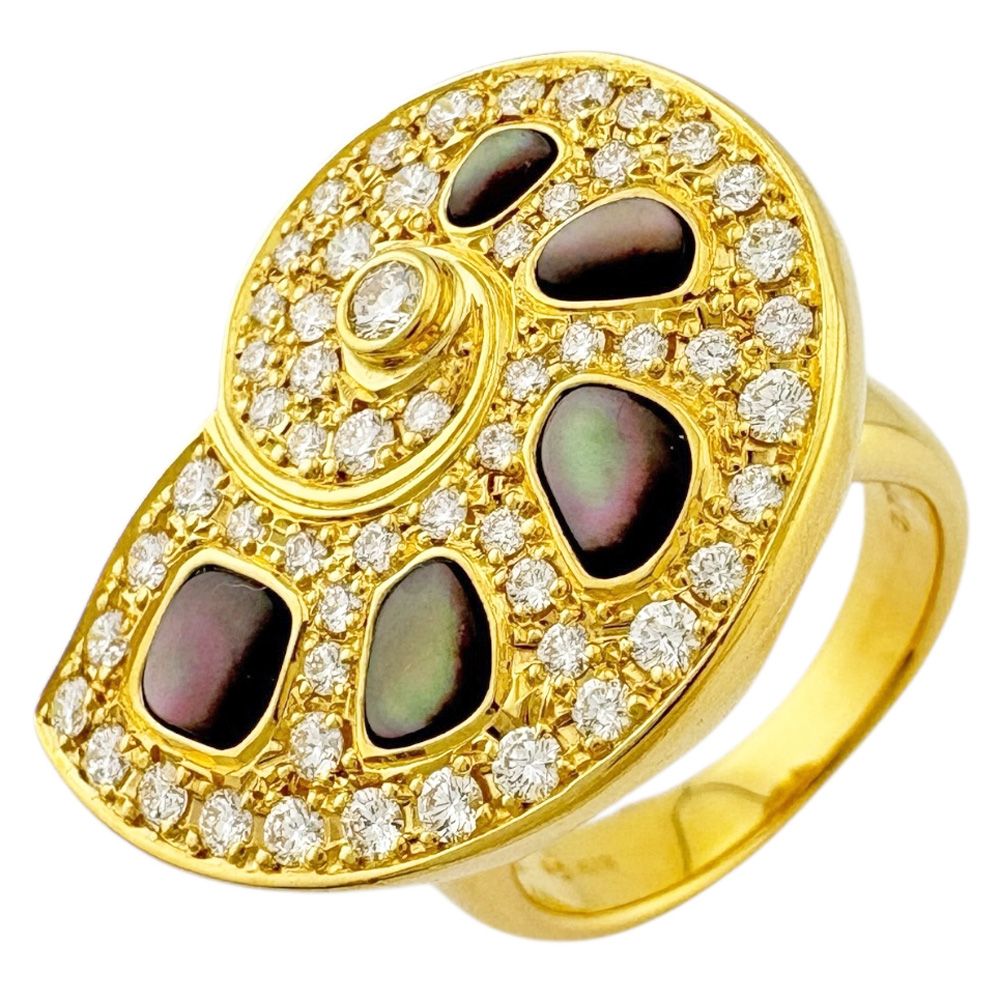 タサキ リング 指輪 12号 18金 K 18イエローゴールド シェル レディース TASAKI