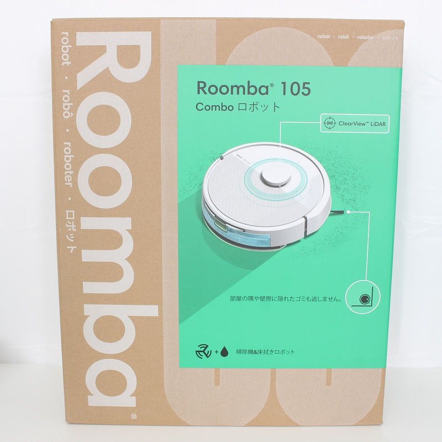 美品】iRobot ルンバ105 コンボ Y311260 ホワイト ロボット掃除機 アイ