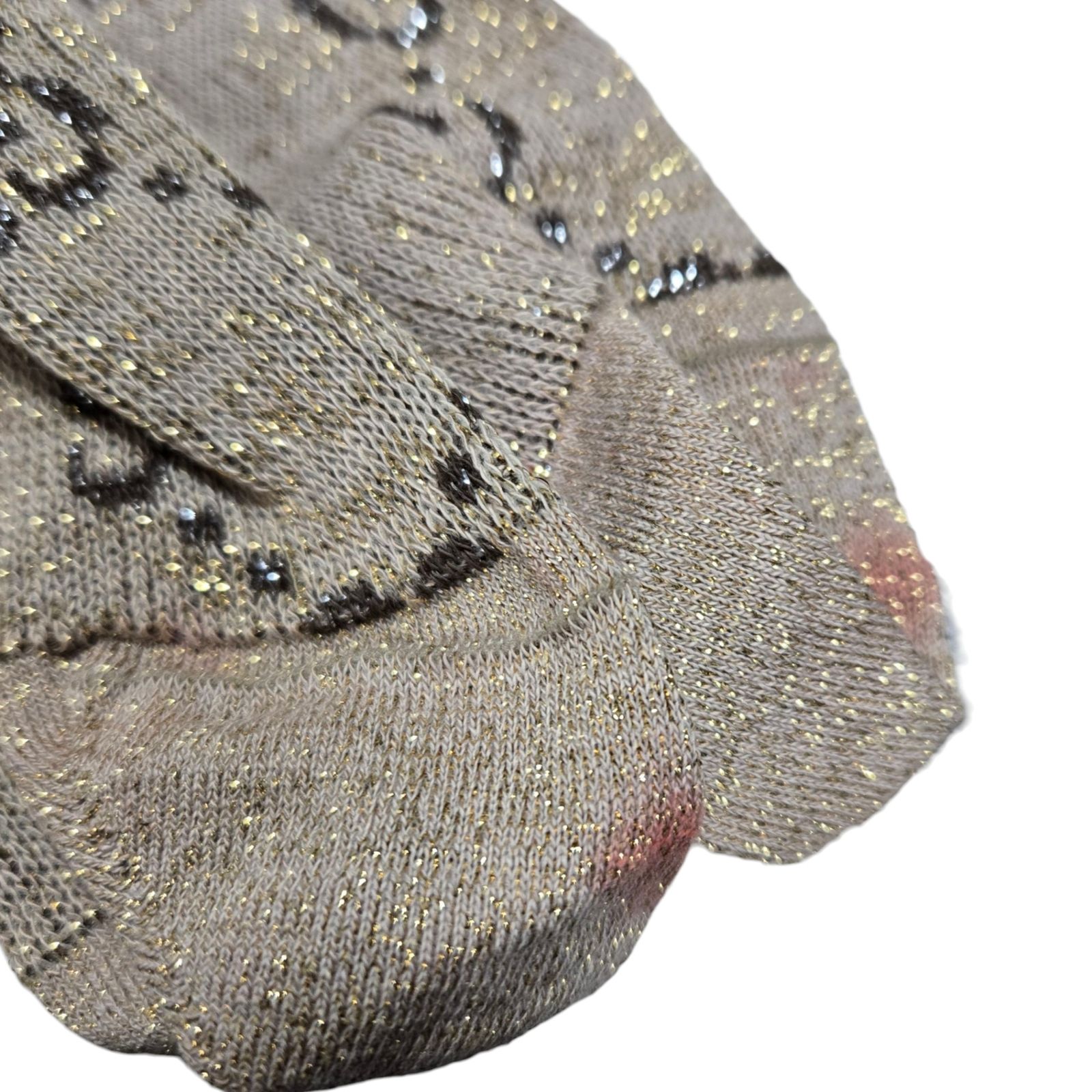 ◇グッチ Gucci GGロゴパターン ロングソックス 約23cm ブラウン系