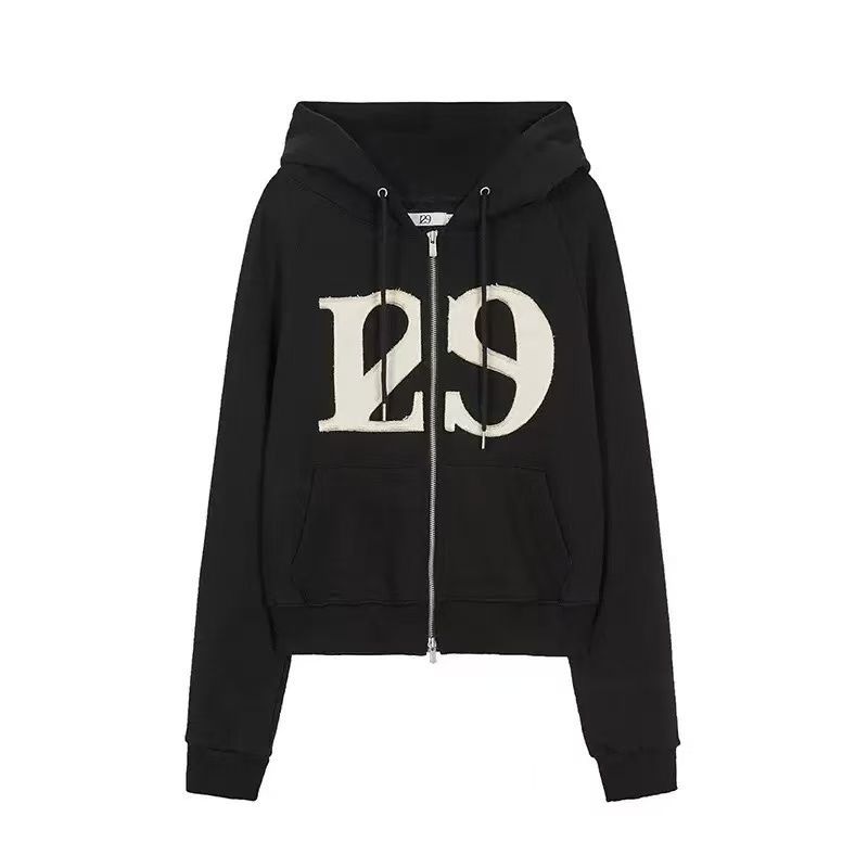 新品 ILLIGO 129 LOGO PATCH HOODIE ZIP-UP ILLIGO イリゴ トップス