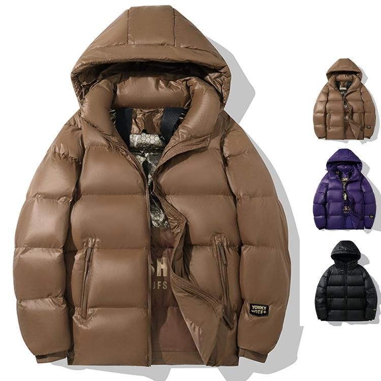 ダウンジャケット メンズ ダウンコート 防風 防寒 暖かい フード付き ビジネス 軽量 秋物 大きいサイズ