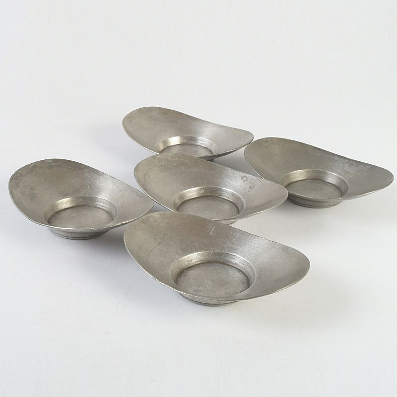 煎茶道具 古錫 乾茂號造・龍文堂造 茶托 二種十客 V S419 - メルカリ