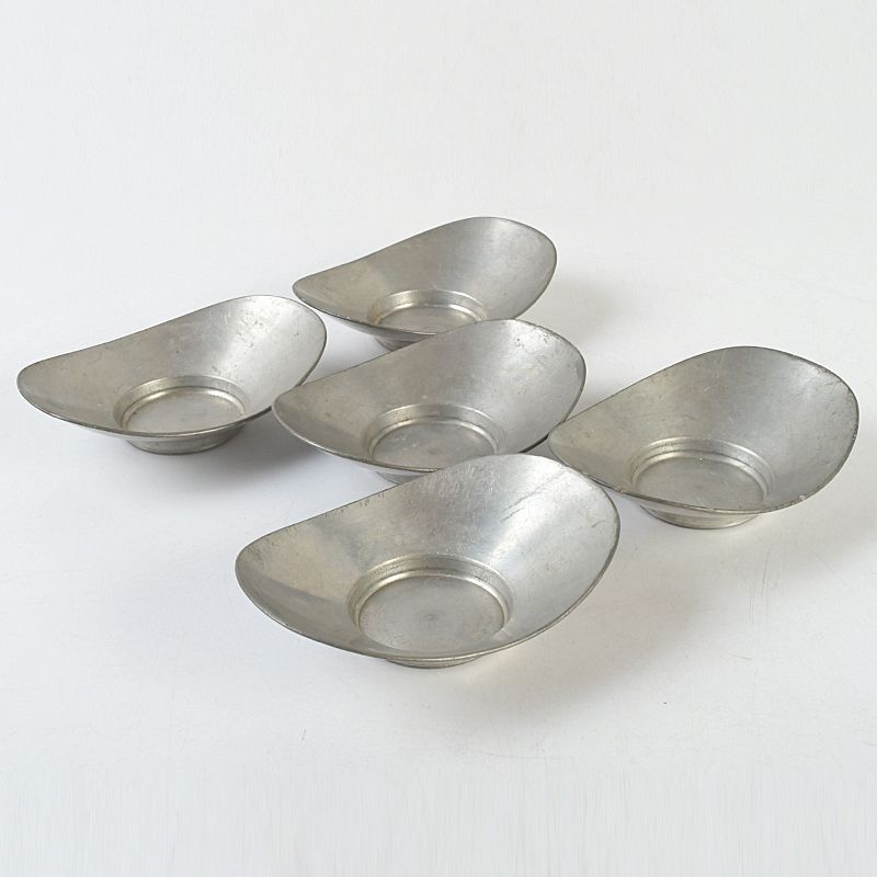 煎茶道具 古錫 乾茂號造・龍文堂造 茶托 二種十客 V S419 - メルカリ