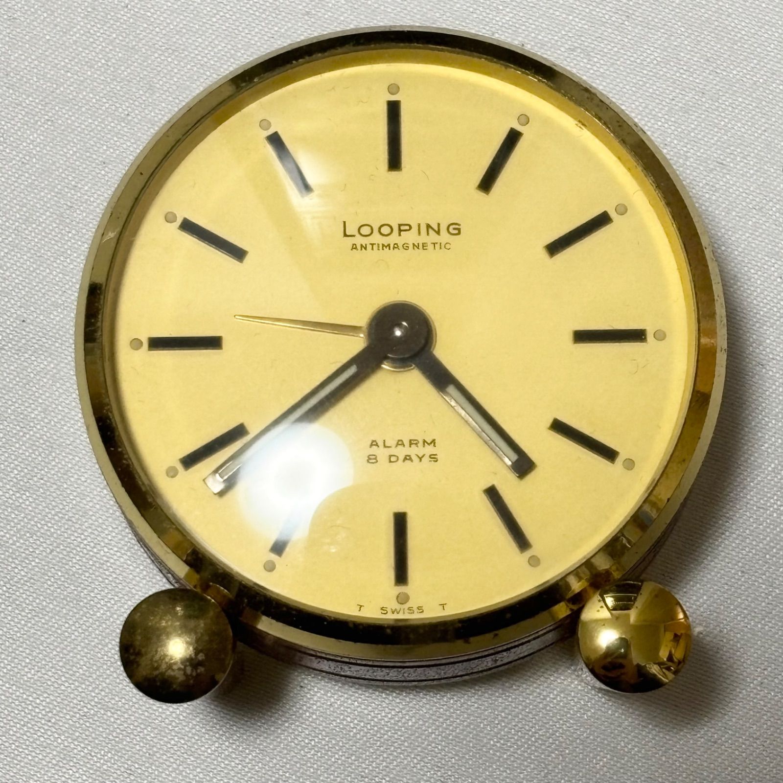 送料無料】LOOPING/ルーピング/置き時計/手巻き時計/ALARM 8DAYS