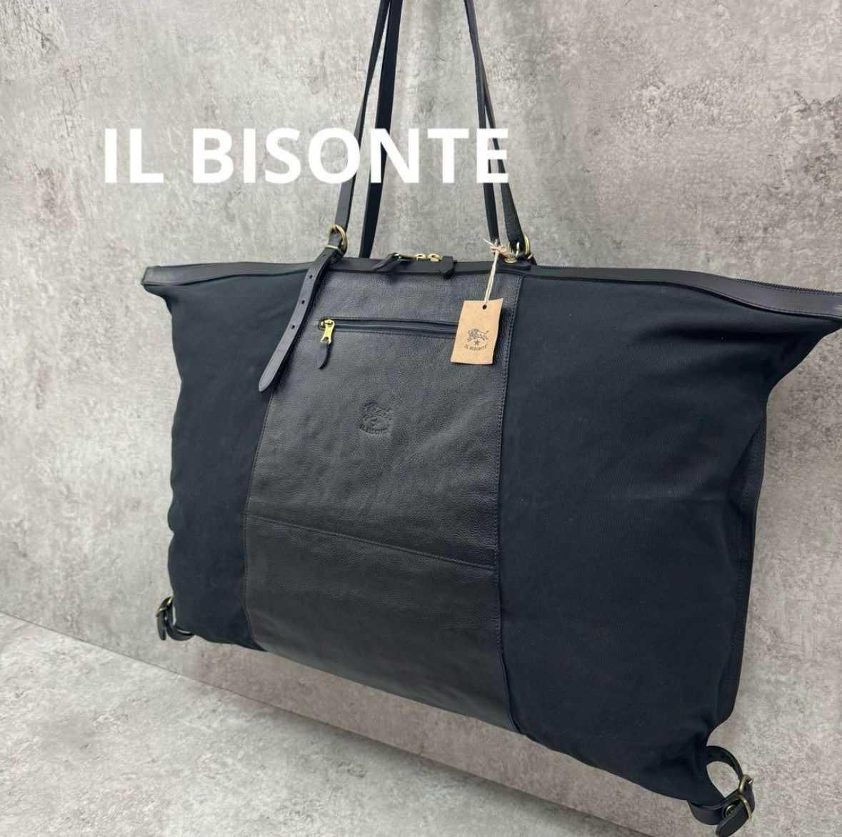 美品】IL BISONTE イルビゾンテ 2WAY ボストンバッグ キャンディバッグ