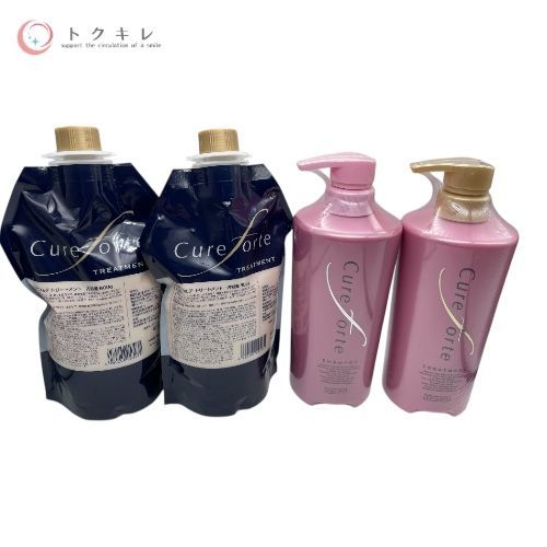 トクキレ キュアフォルテ シャンプーN トリートメントN 本体＆詰替 4点セット ヘアケア
