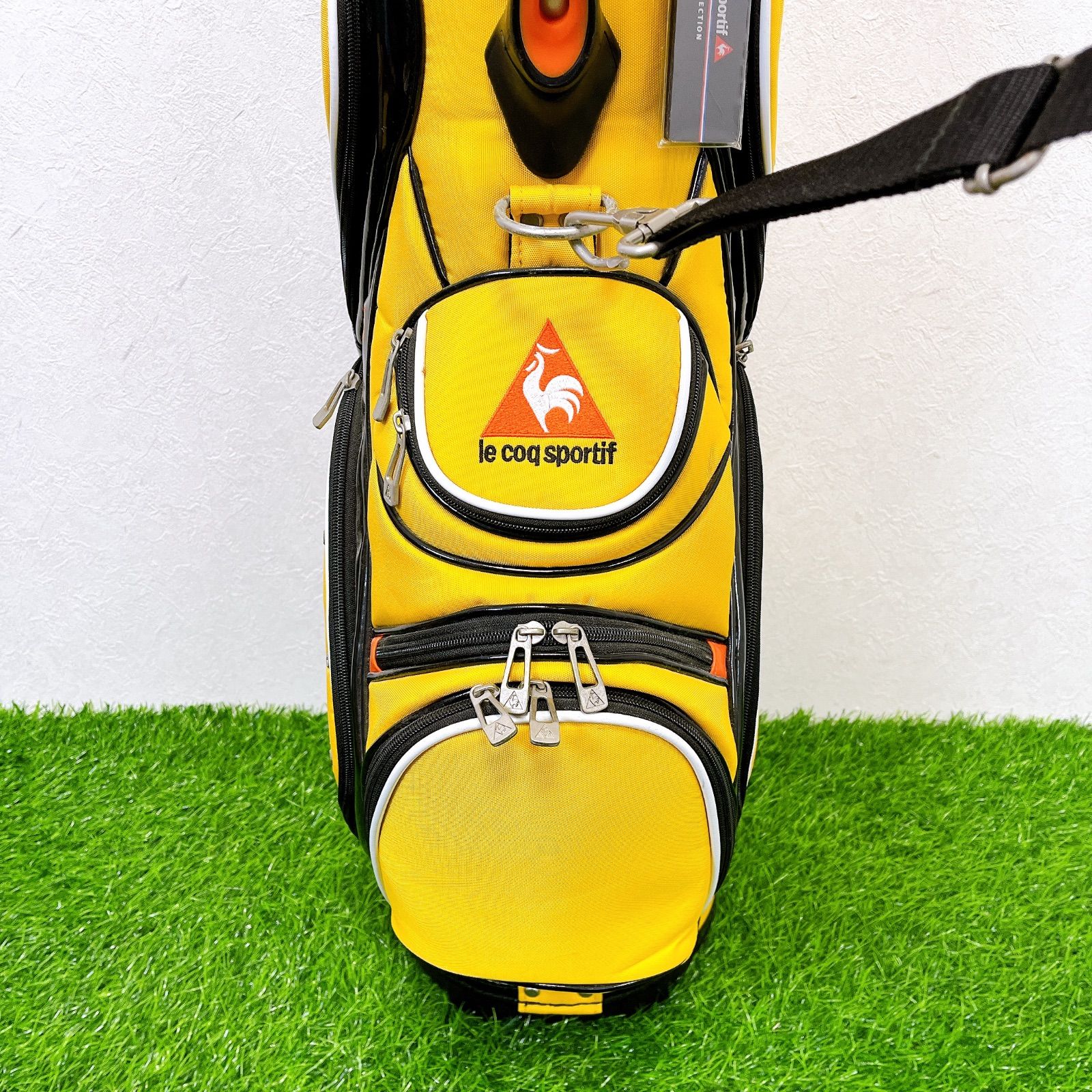 lecoq sportif ルコックスポルティフ キャディバッグ イエロー メンズ