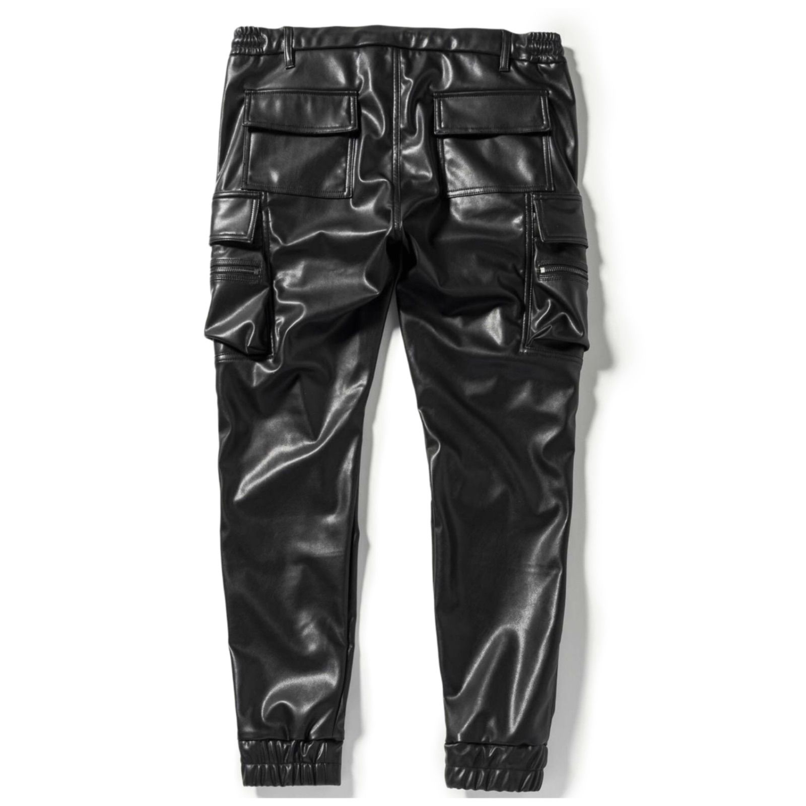 1PIU1UGUALE3 RELAX シンセティックレザージョガーパンツ】 ウノピゥ