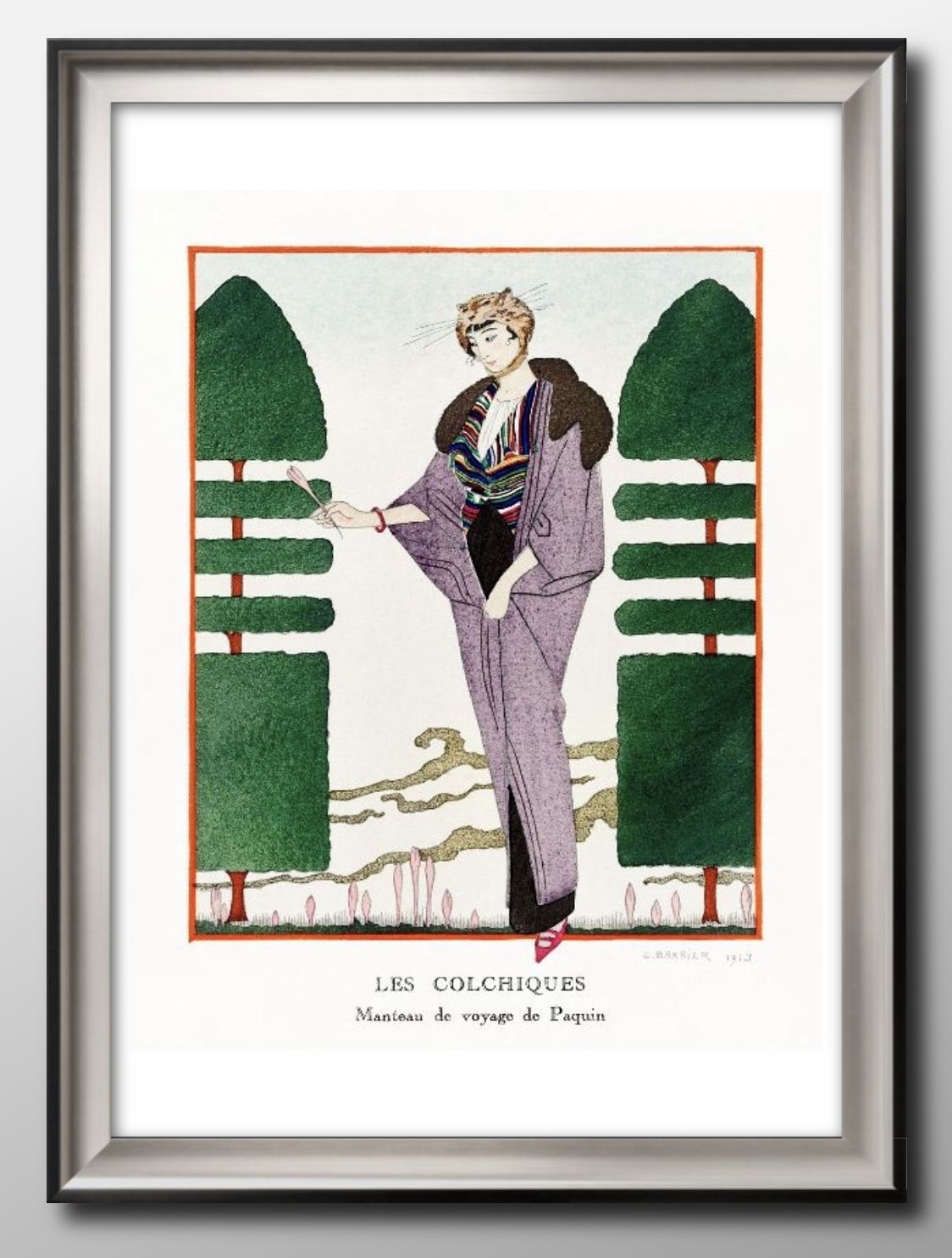 02248ジョルジュ バルビエ クロッカス A3 サイズ ポスター アート