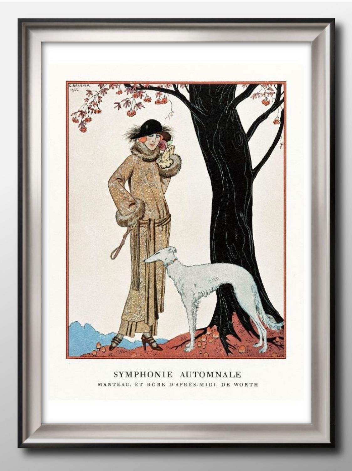 02245ジョルジュ バルビエ Fashion plate A3 サイズ ポスター アート