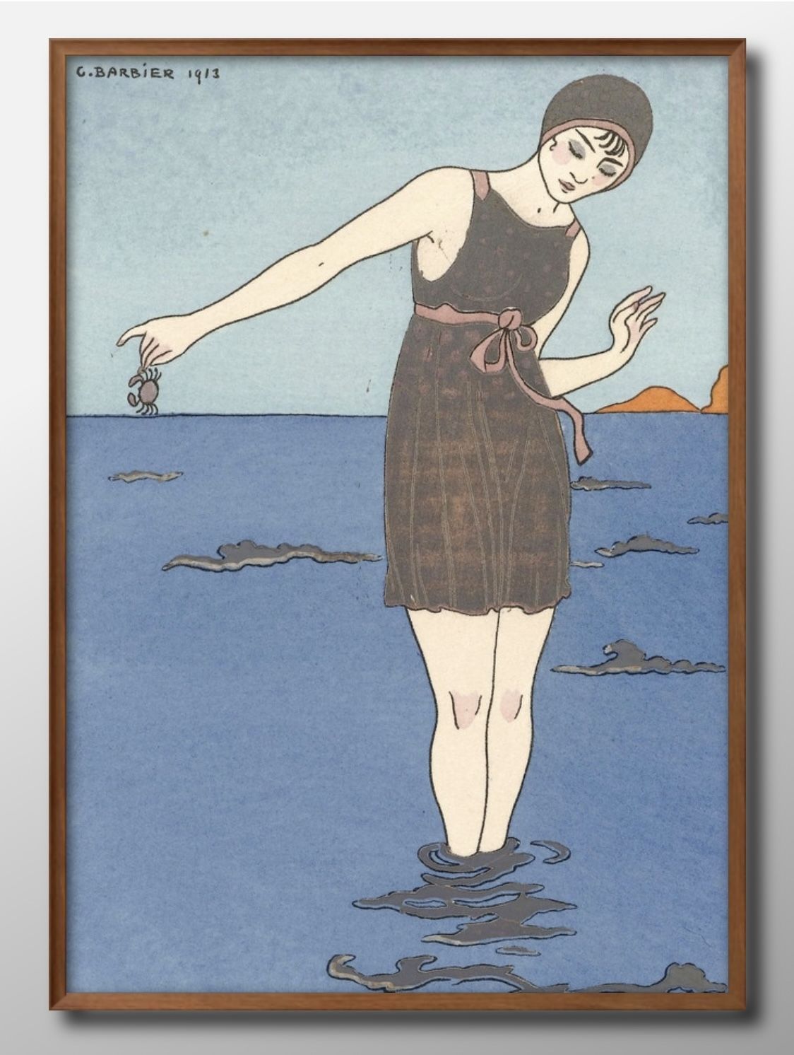 02064ジョルジュ バルビエ 水着 A3 サイズ ポスター アート おしゃれ